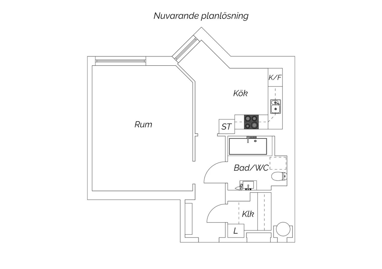Nuvarande planlösning