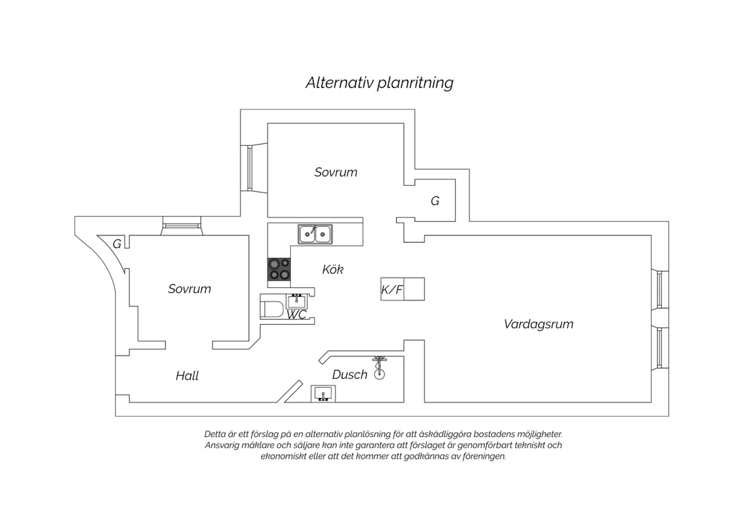 Alternativ planlösning