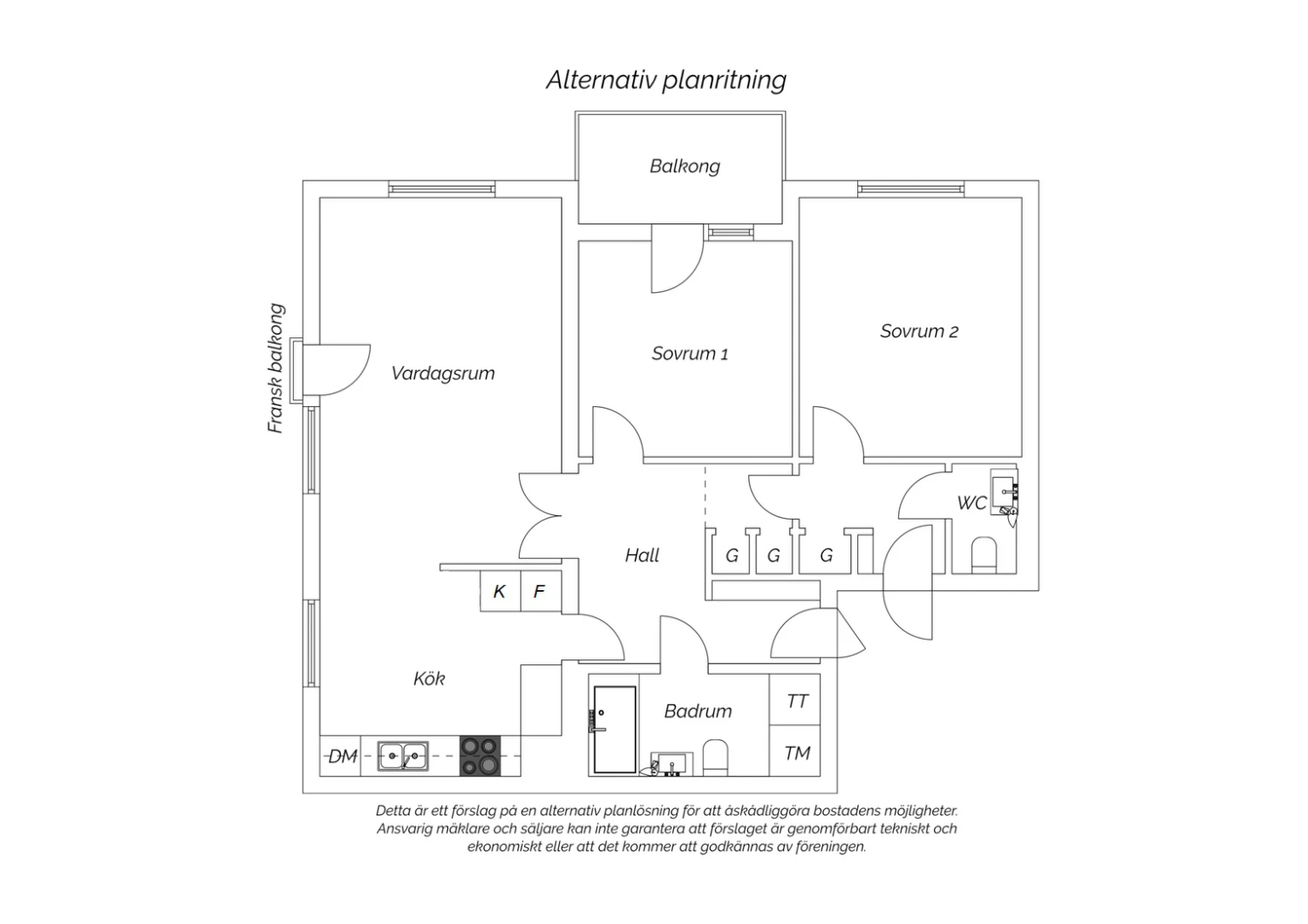 Alternativ planritning