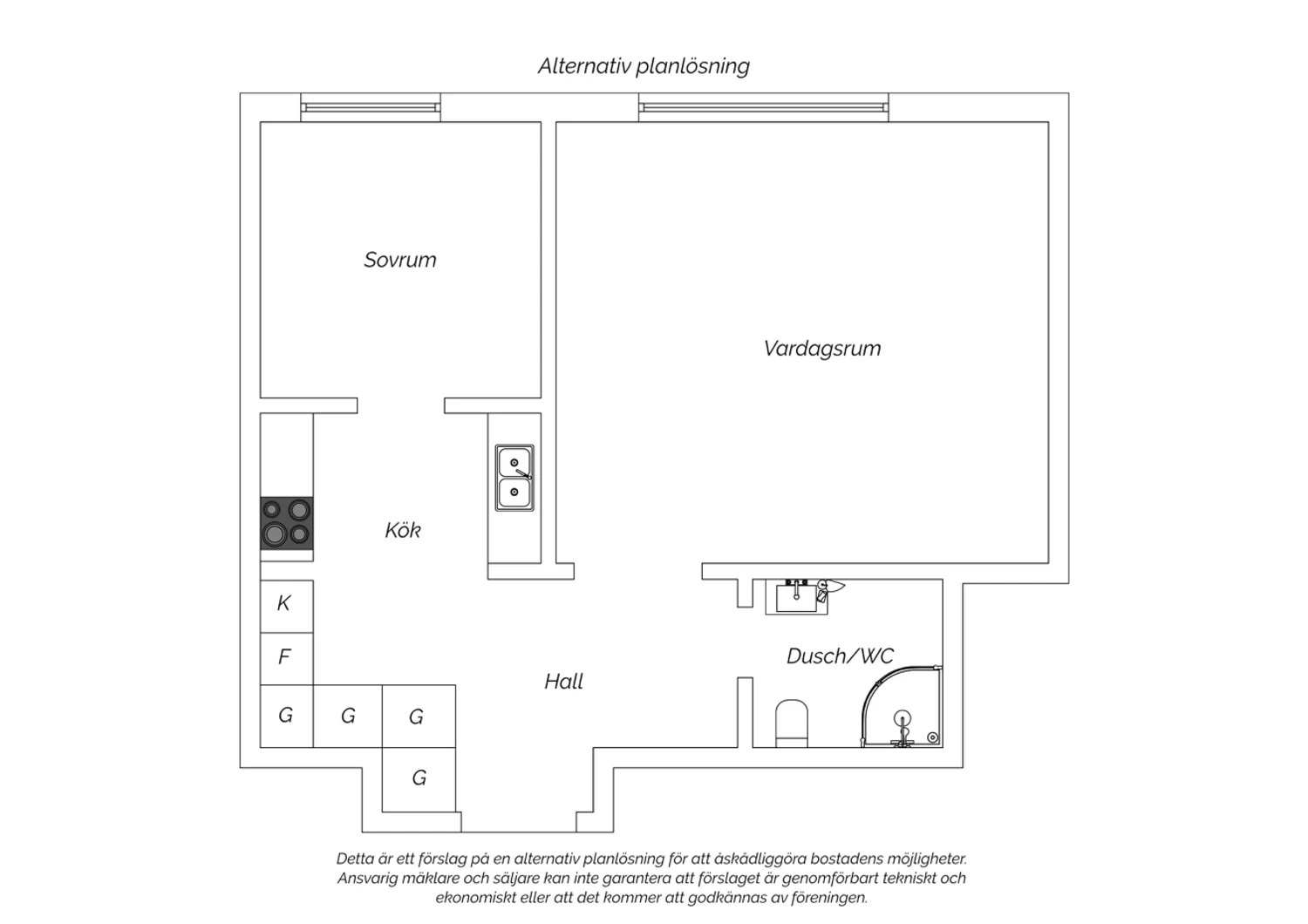 Alternativ planlösning