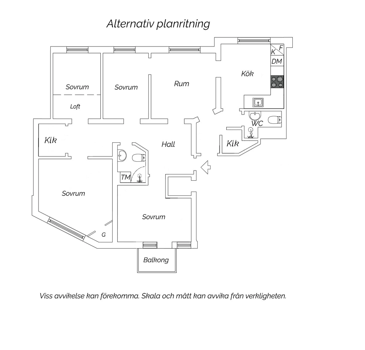 Alternativ planritning