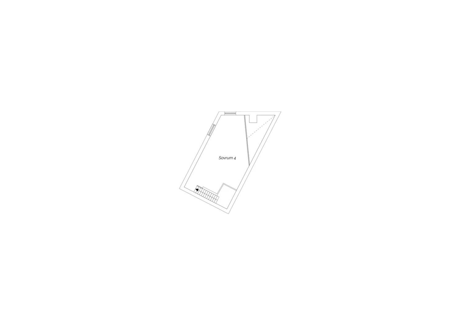 Planritning övre plan