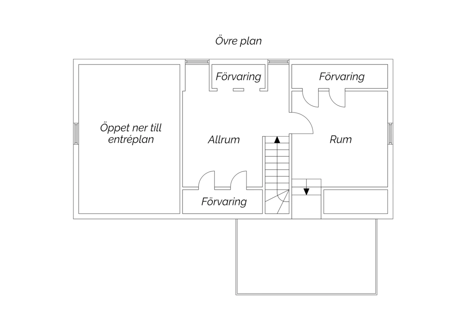 Förslag på planritning efter utbyggnad