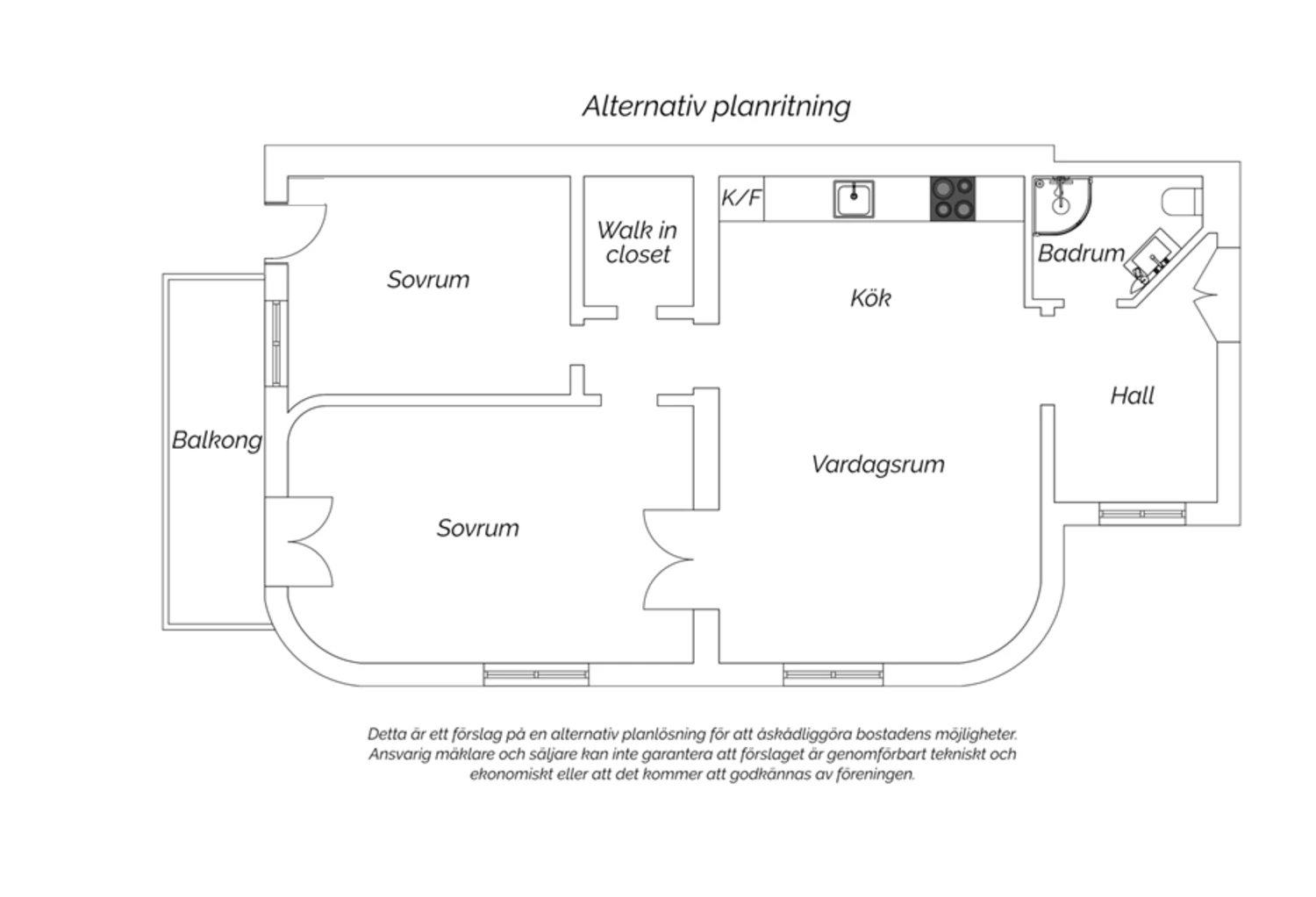 Alternativ planritning