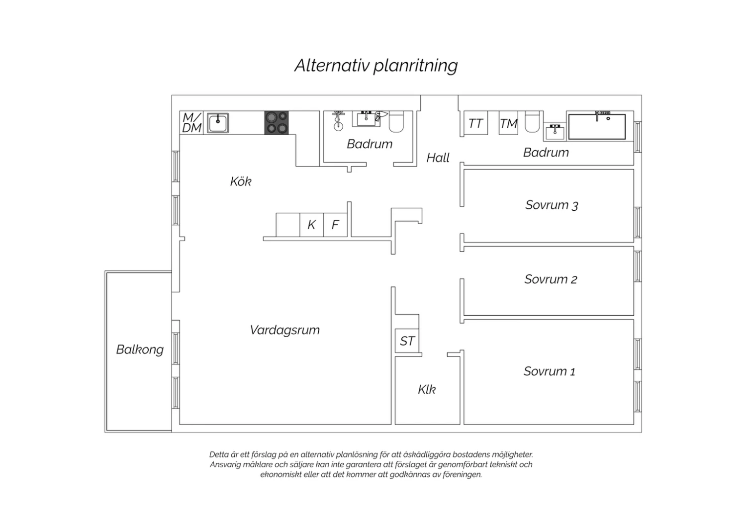 Alternativ planritning