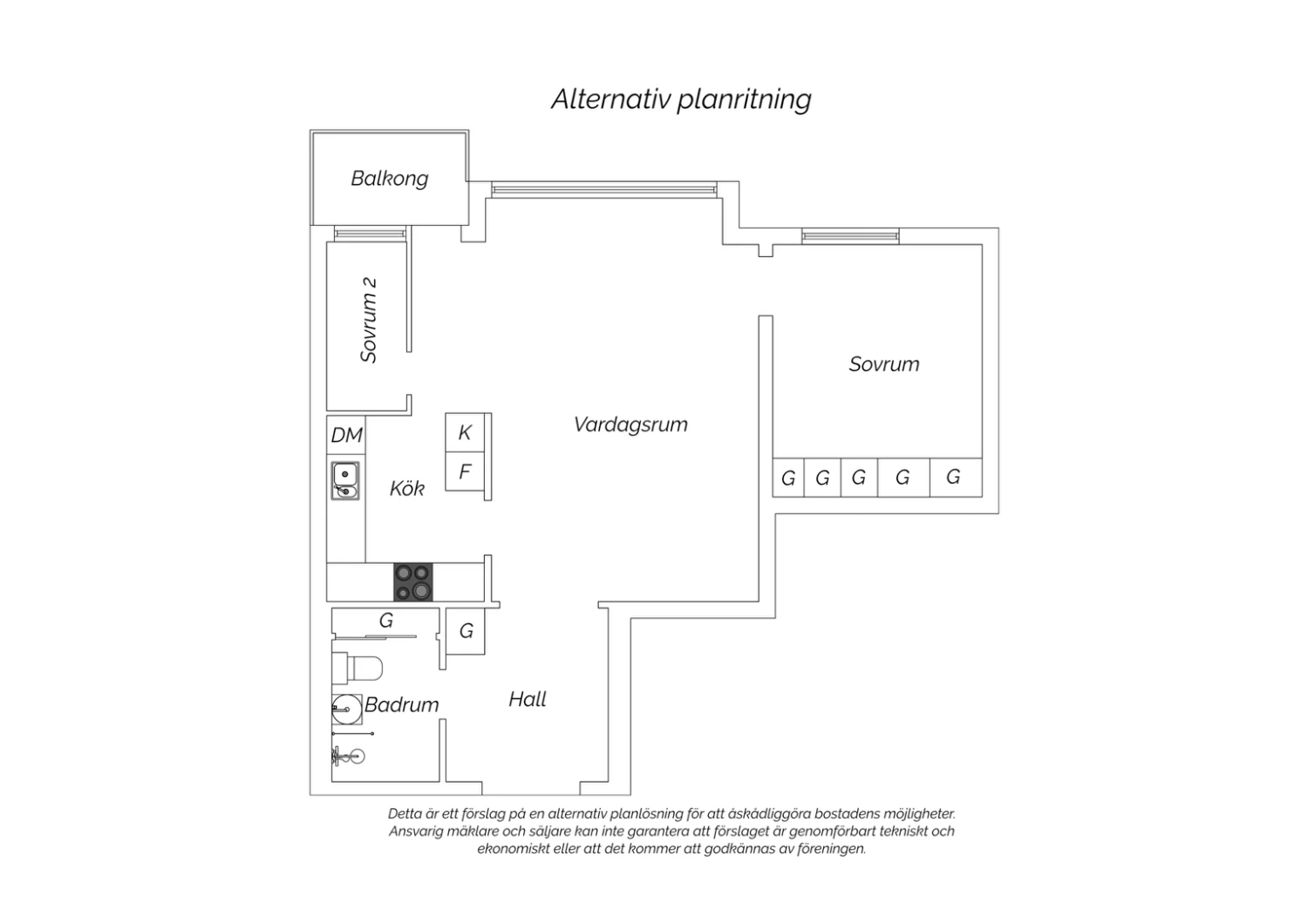 Alternativ planritning