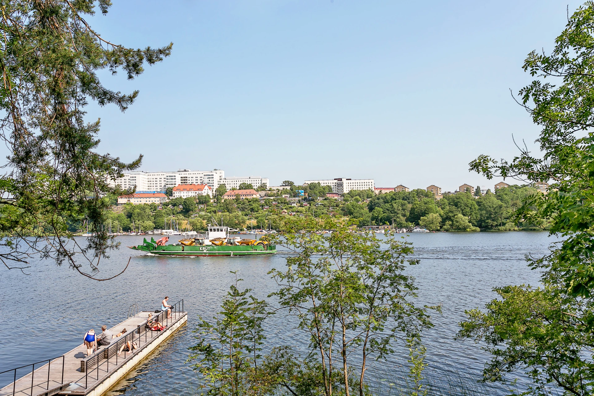 Årstaviken bad och båt sommar