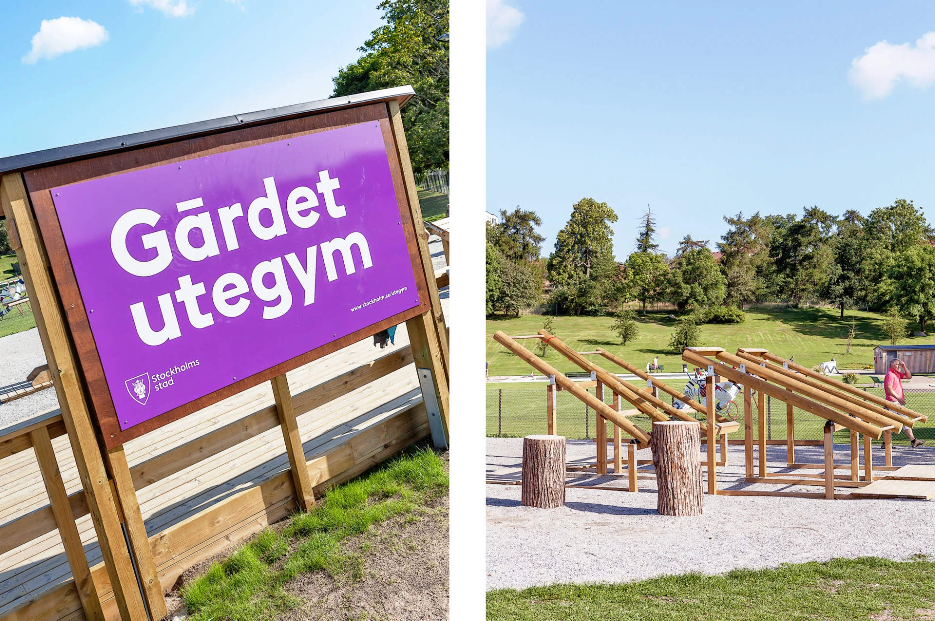 Gardet utegym sommar