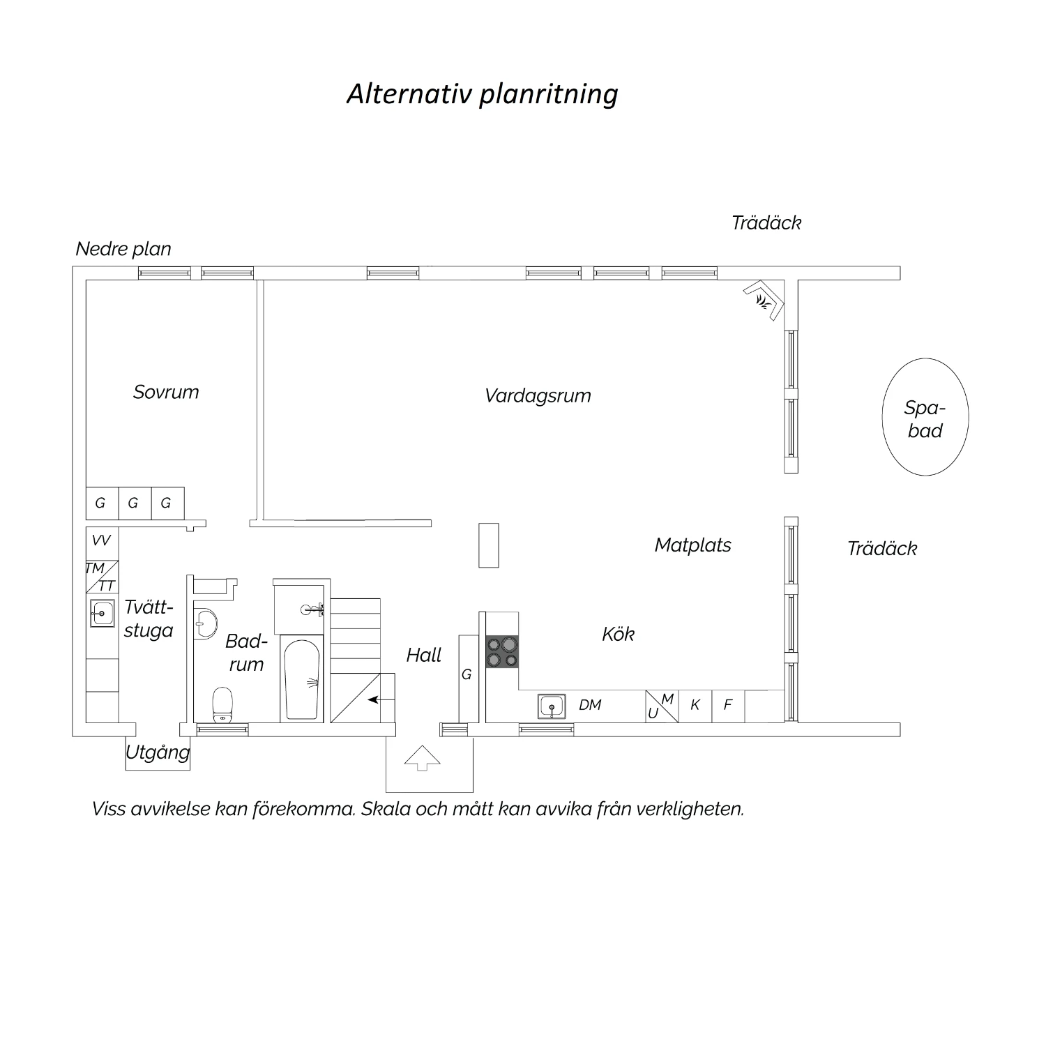 Entréplan - Alternativ 2