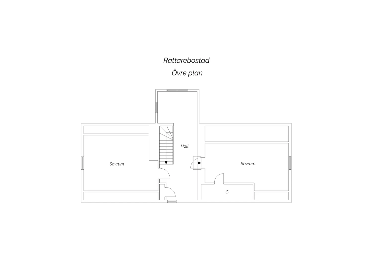 Gästbostad - Övre plan