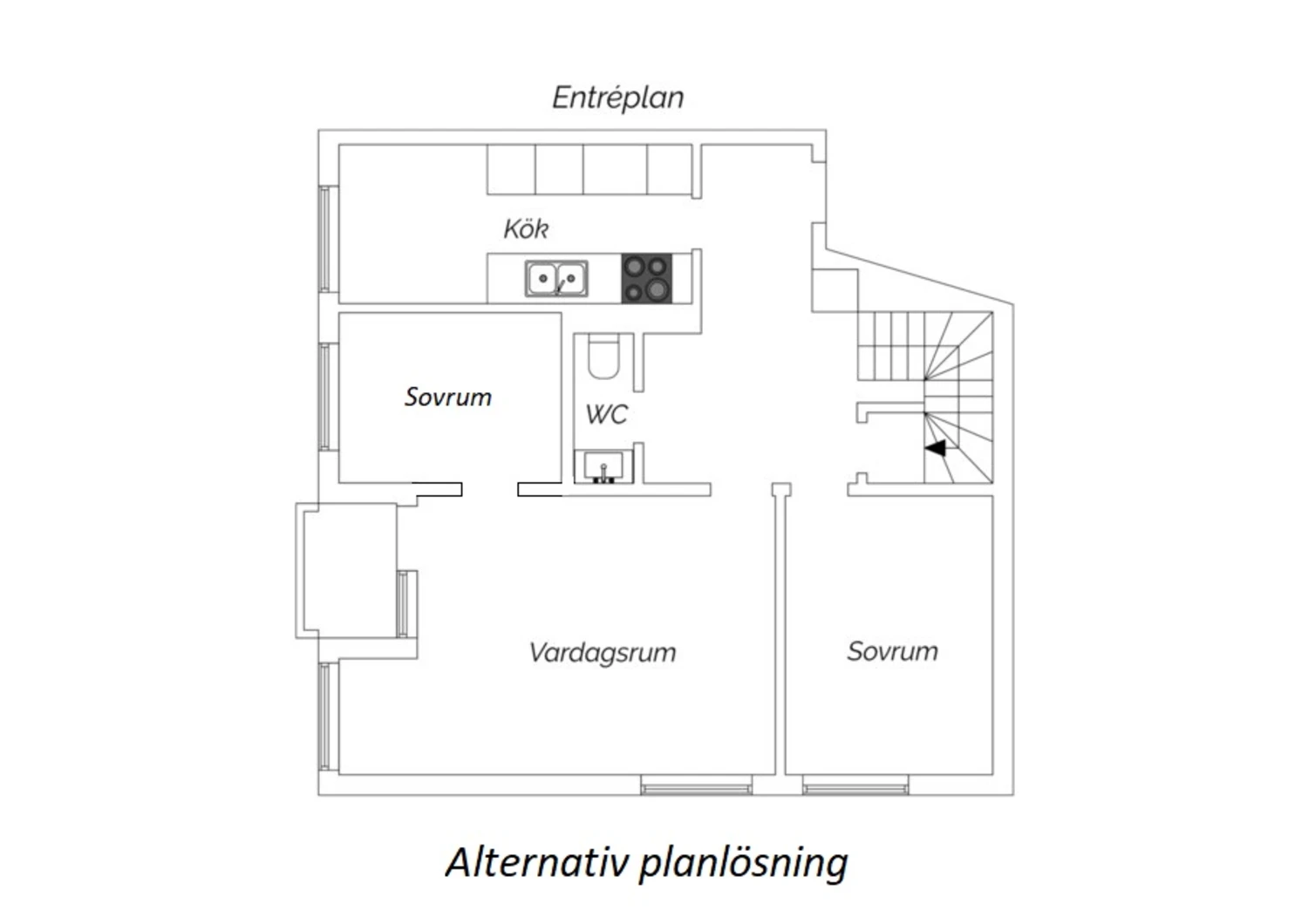 Alternativ planlösning