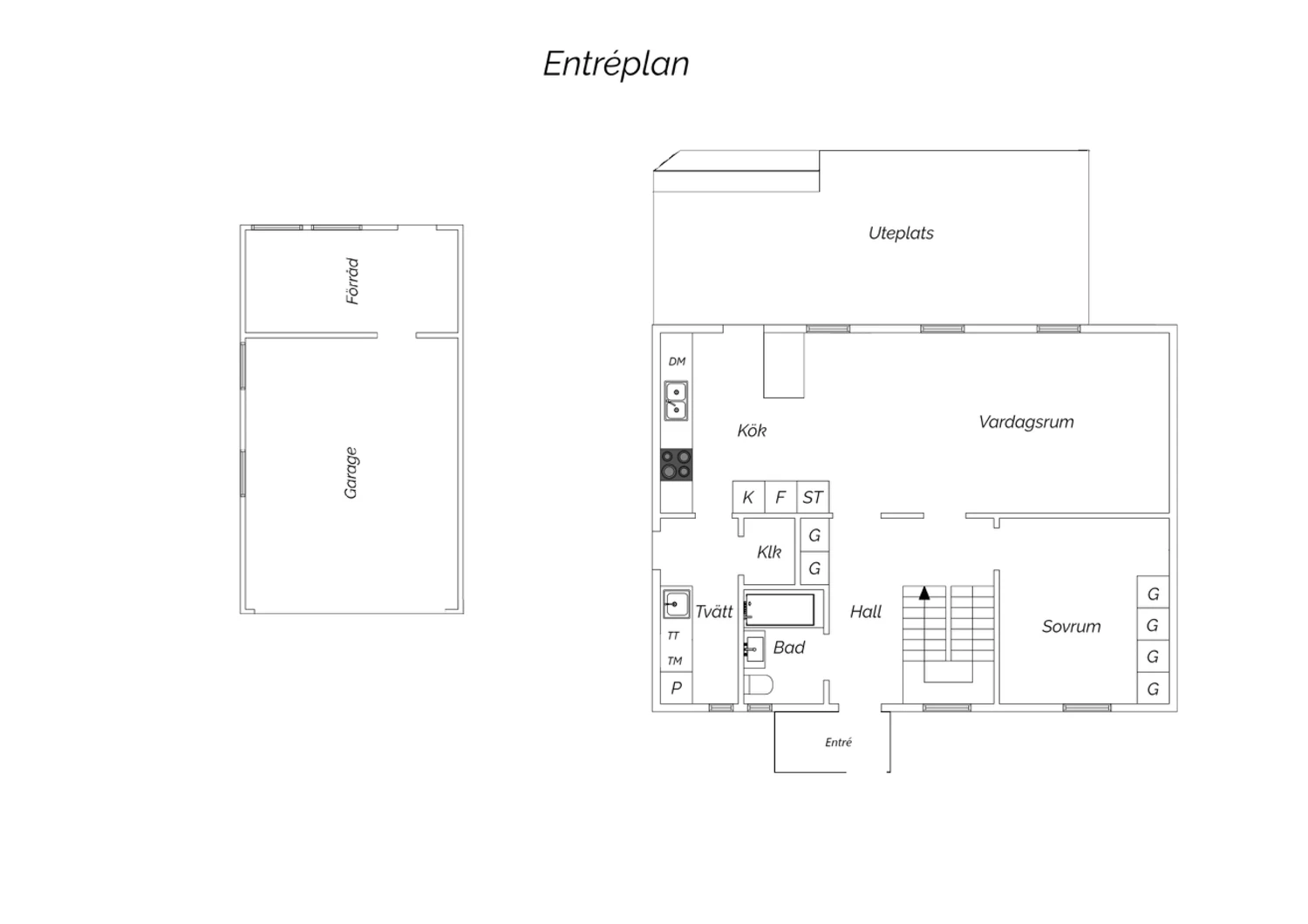 Planritning entréplan