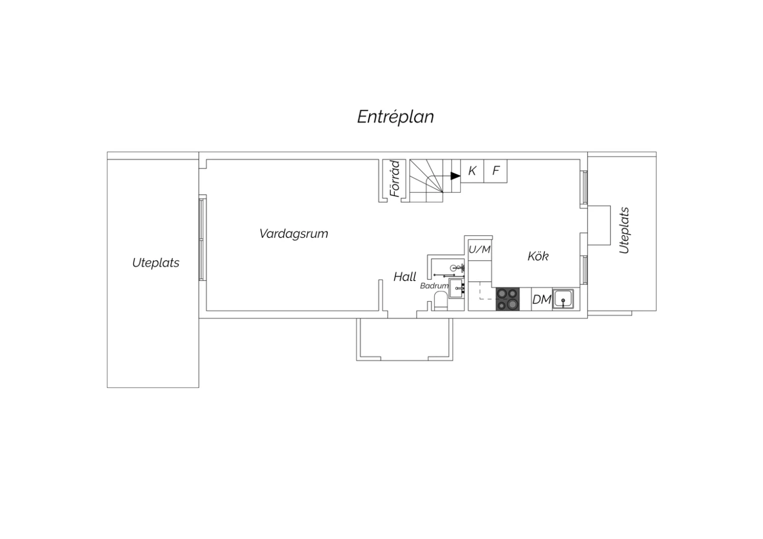 Entréplan planritning