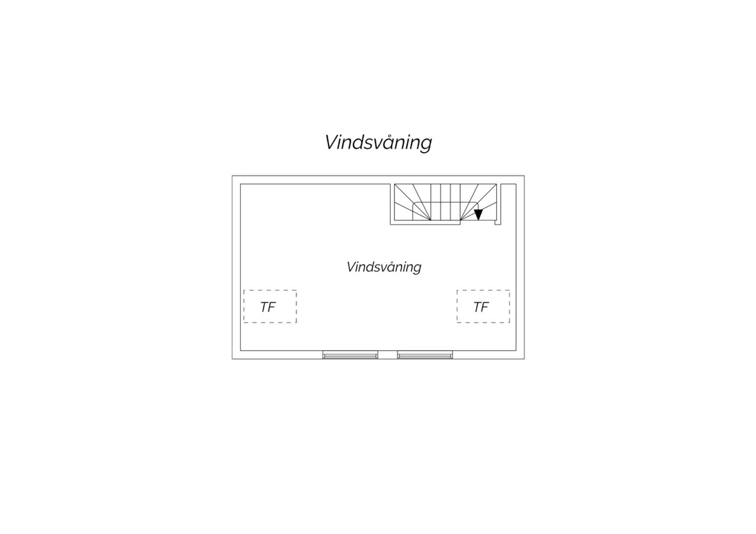 Vindsvåning planritning