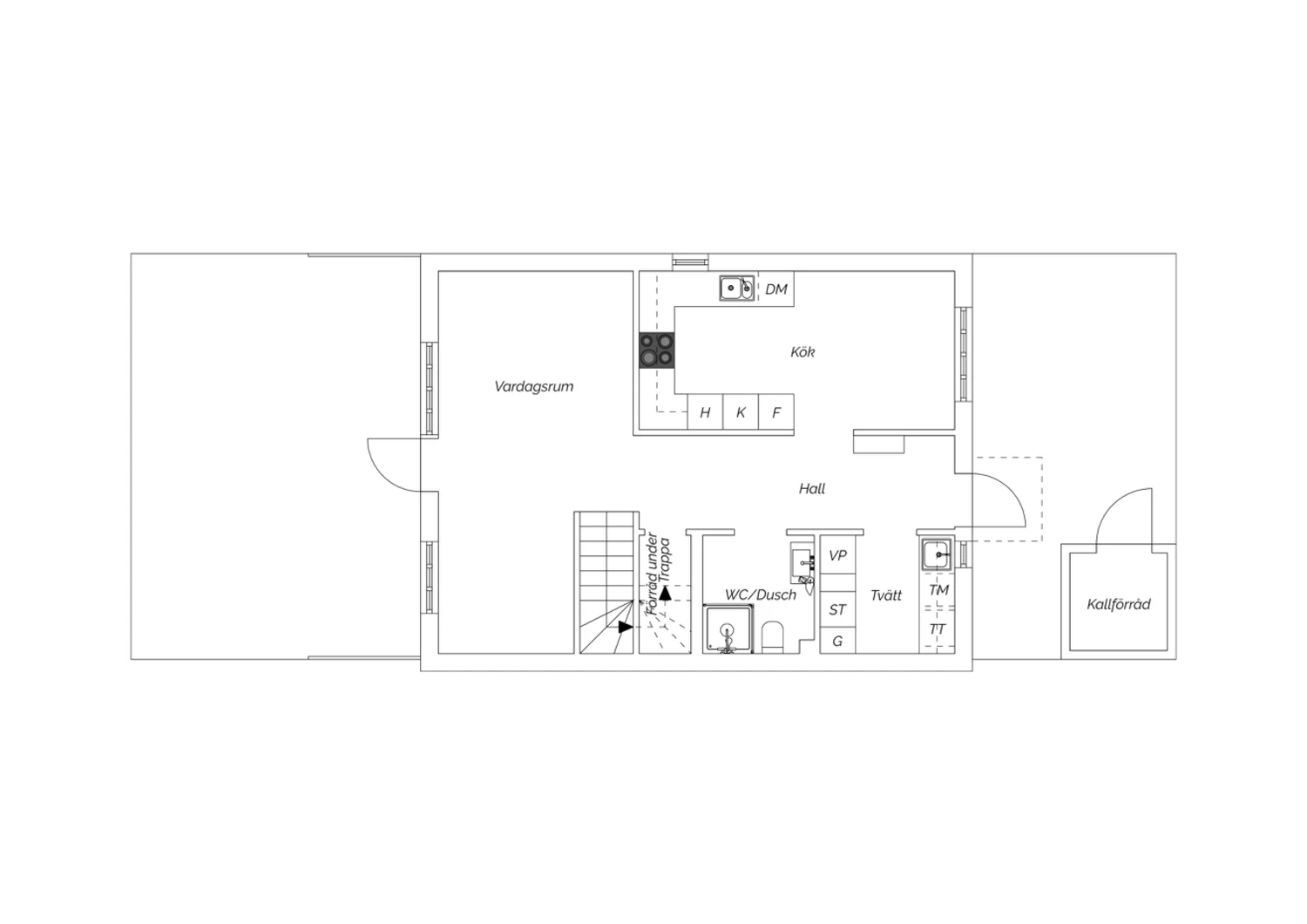 planritning Hindergårdsgatan 6G Bv