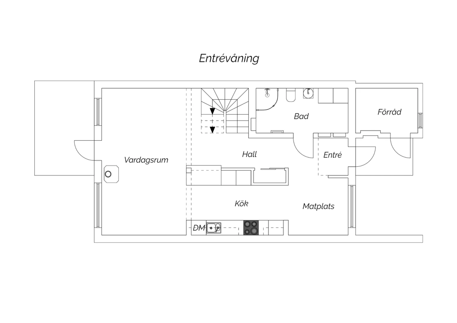 Planritning entré
