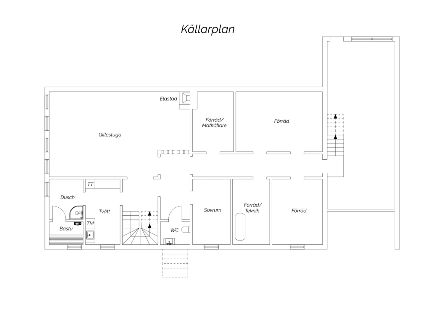 Hemmansvägen 34 Källarplan