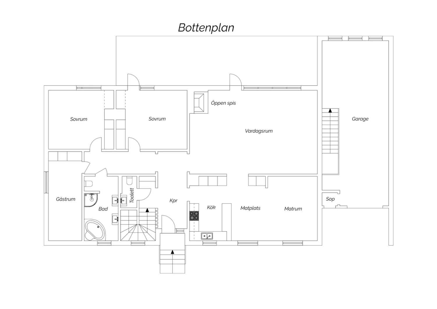 Hemmansvägen 34 Entréplan