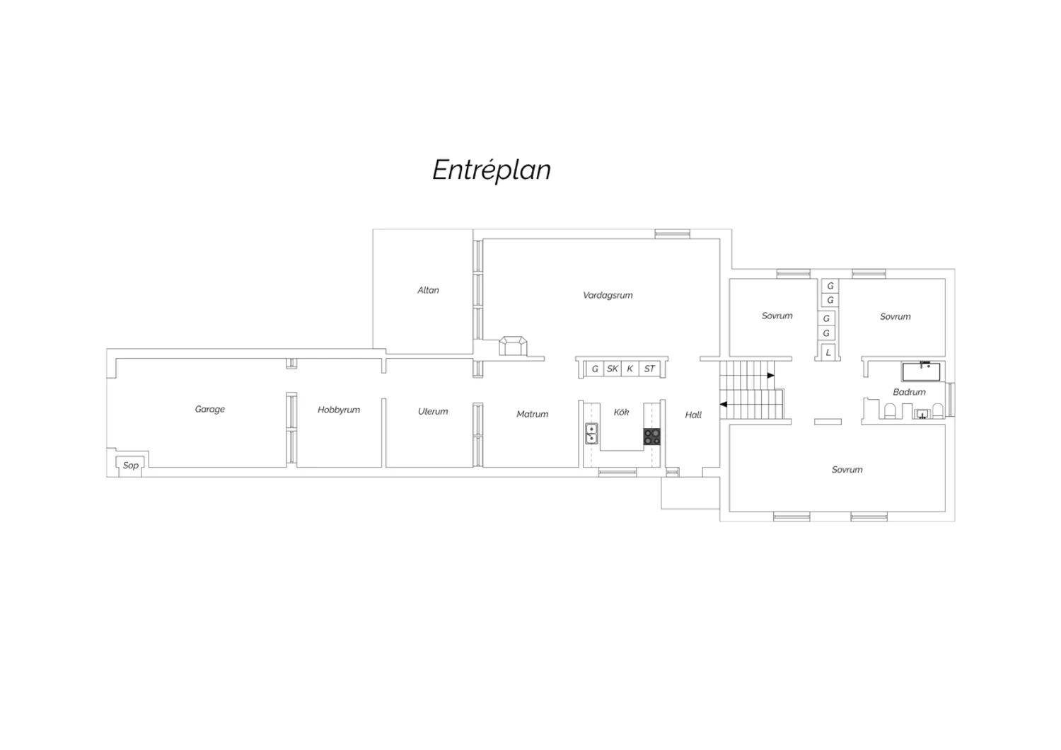 Första tvärgatan 15 Entréplan