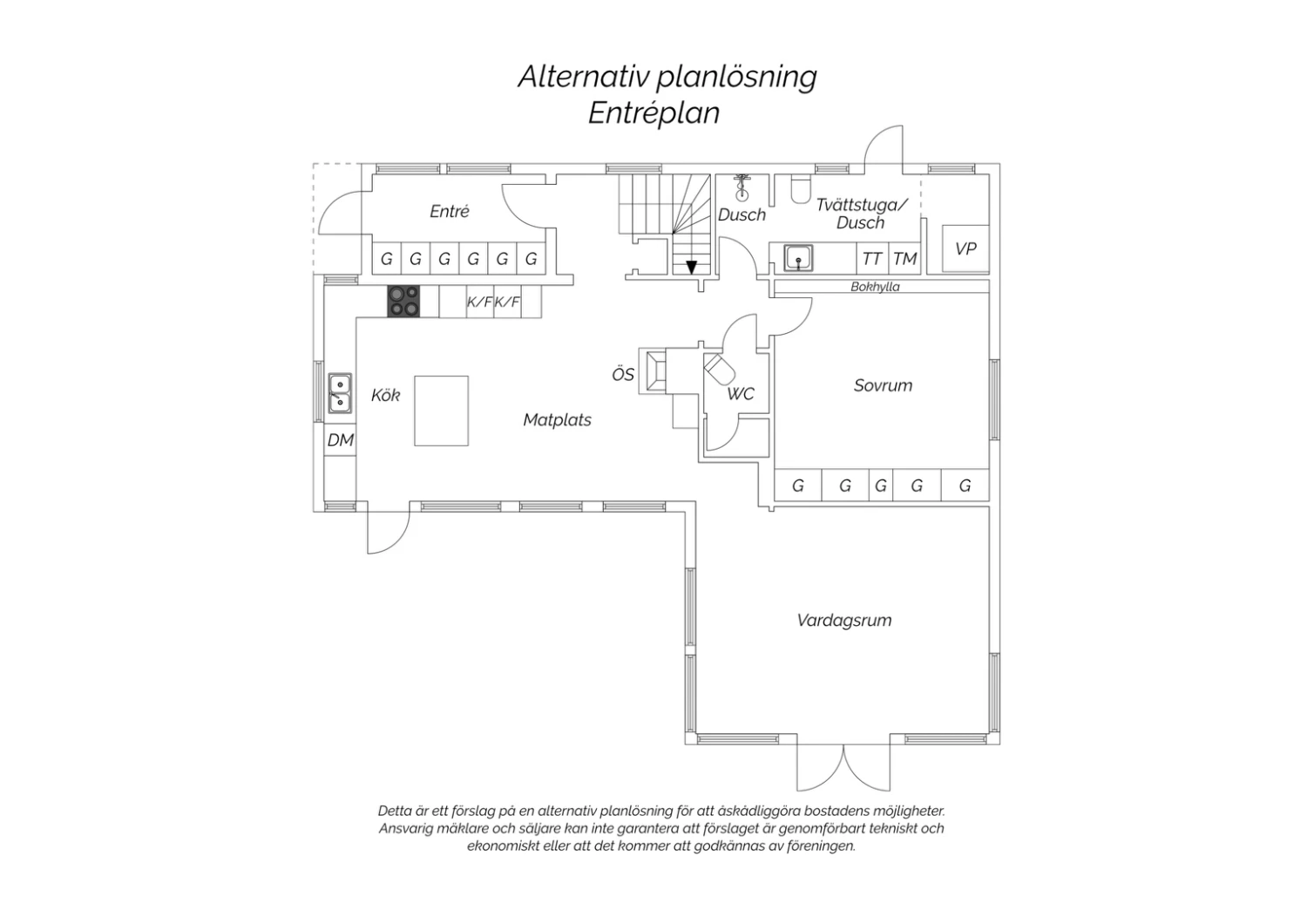 Alternativ planlösning entré