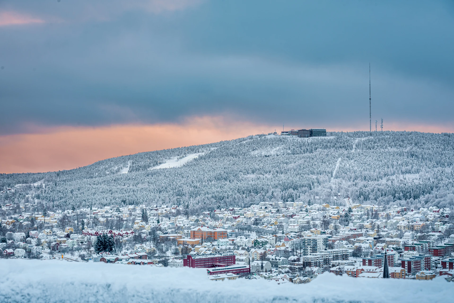 Södra berget vy från Norra berget