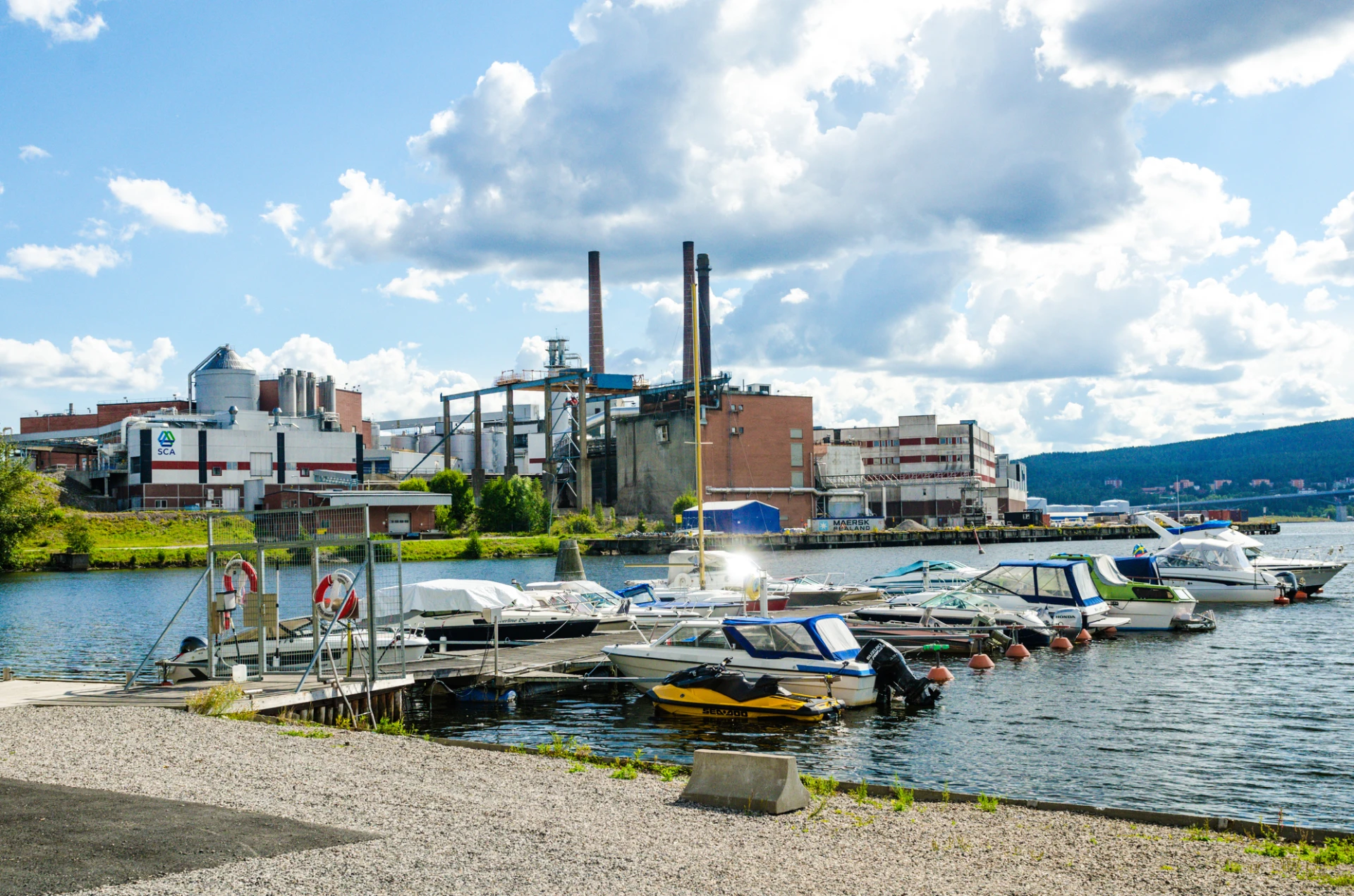 Småbåtshamn i Ortviken