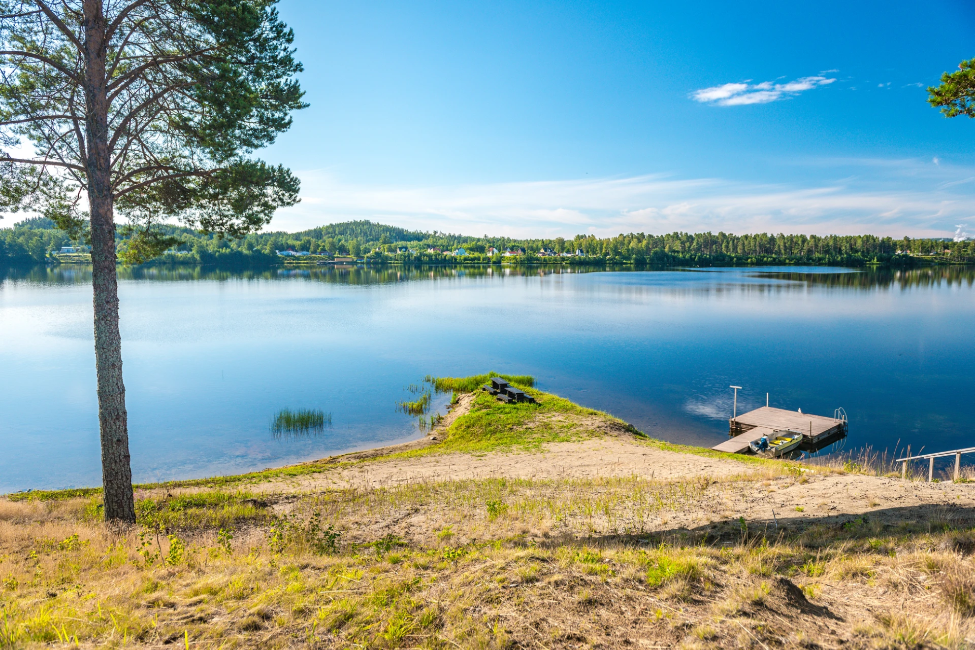 Strand vid Indalsälven