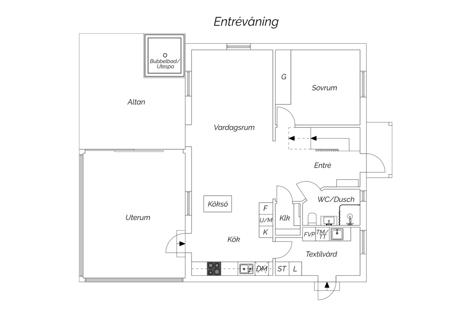 Planritning Entréplan