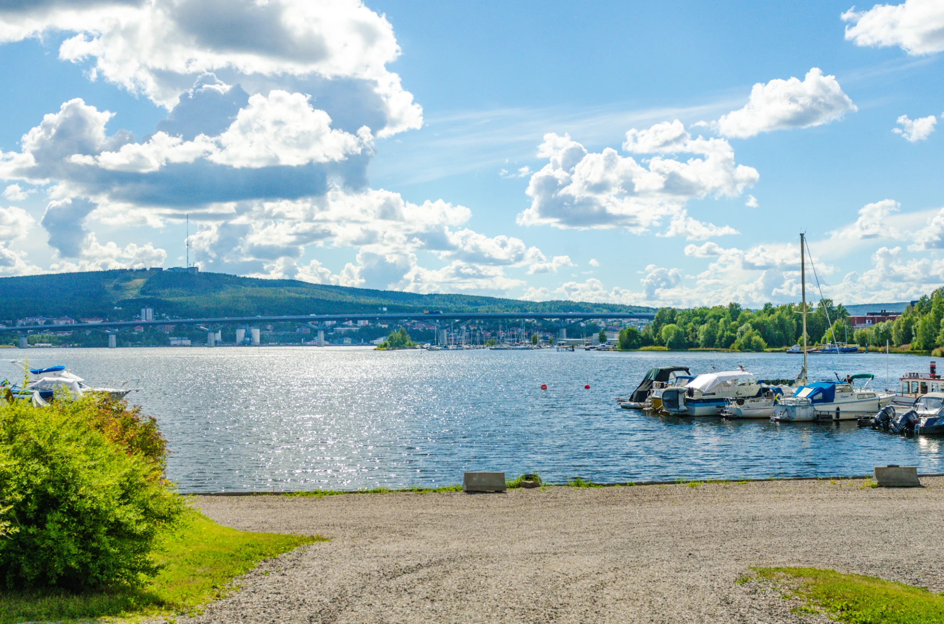 Småbåtshamn i Ortviken