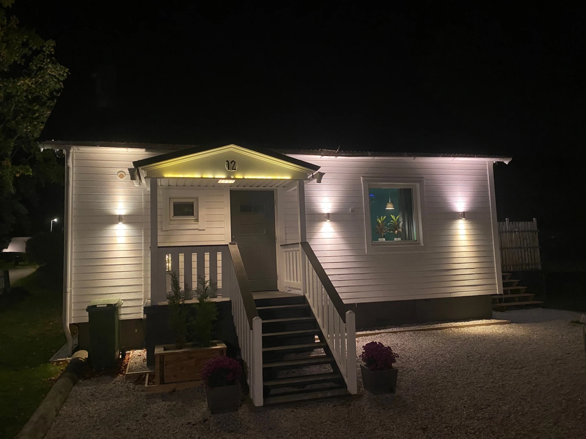 Kväll hus