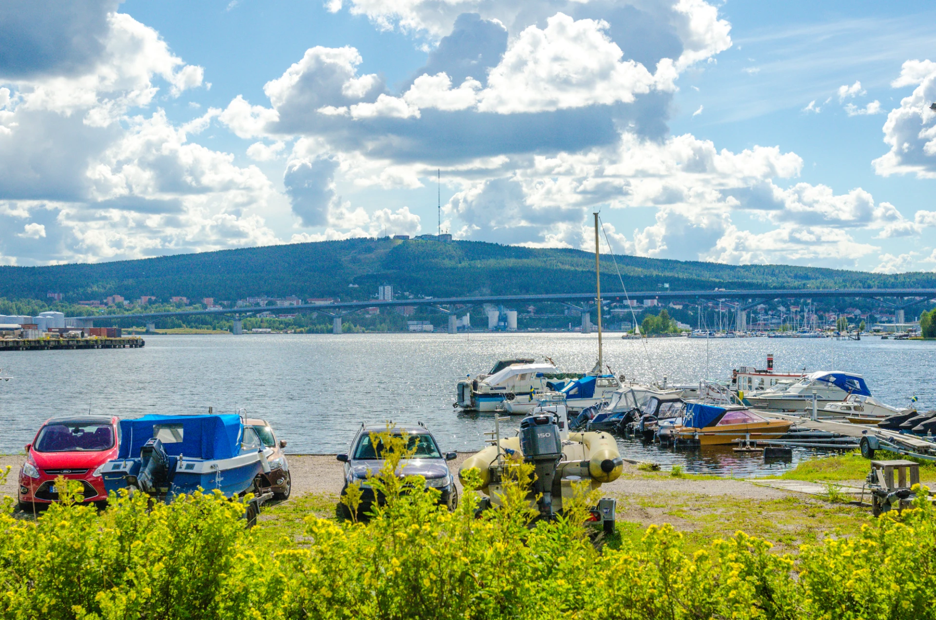 Småbåtshamn i Ortviken