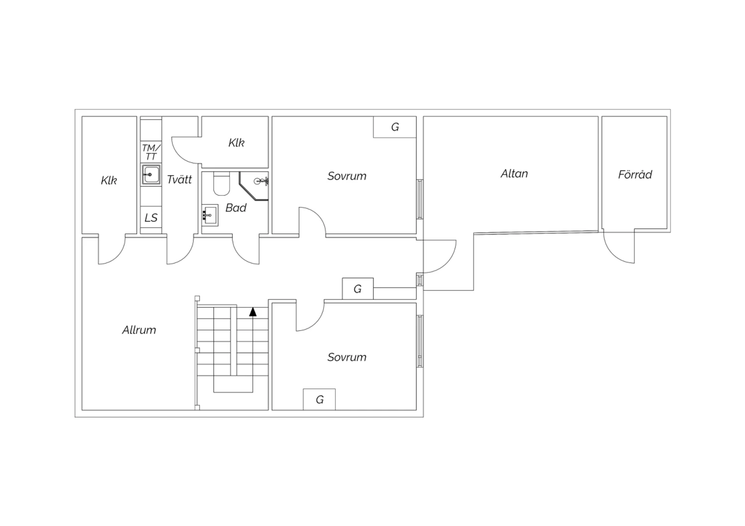 Planritning Entreplan