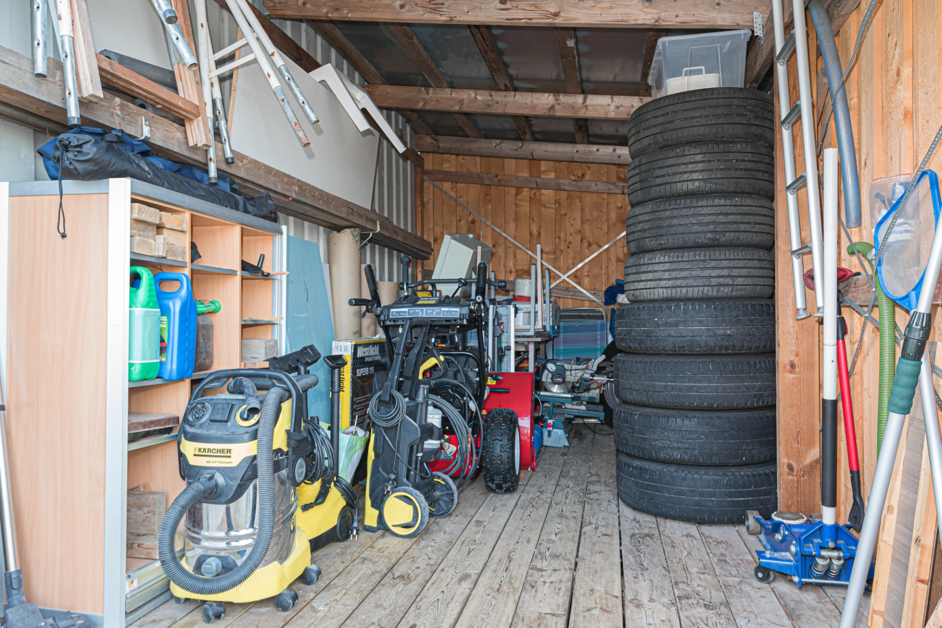 Förråd i garage