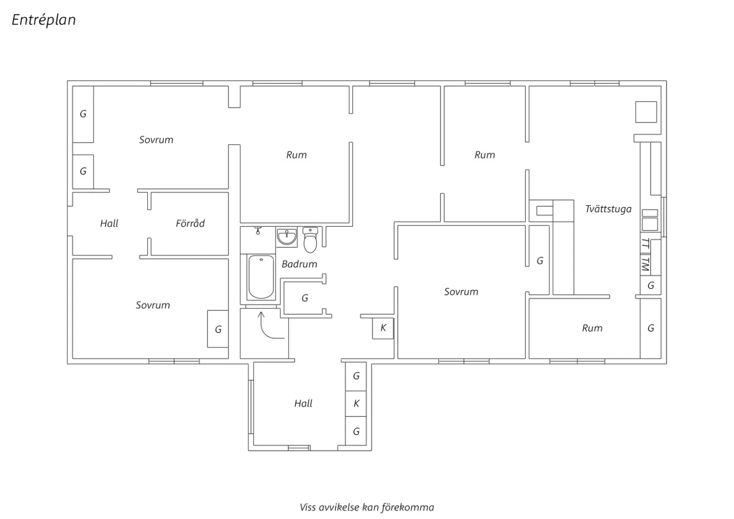 Bostadbyggnaden - Entréplan
