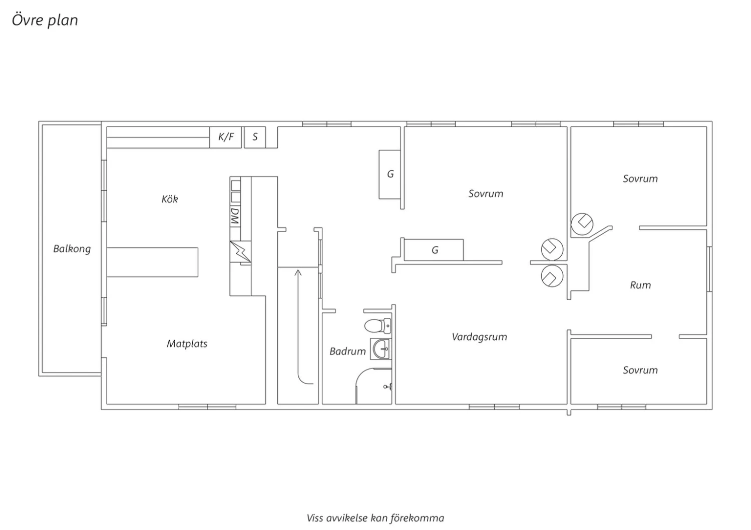 Bostadbyggnaden - Övreplan