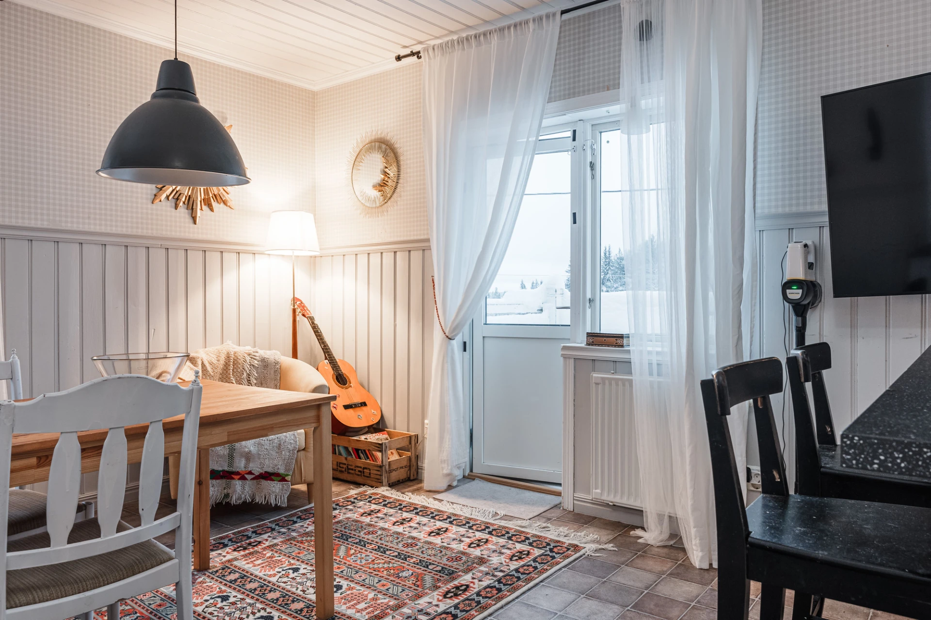 Utgång till balkong