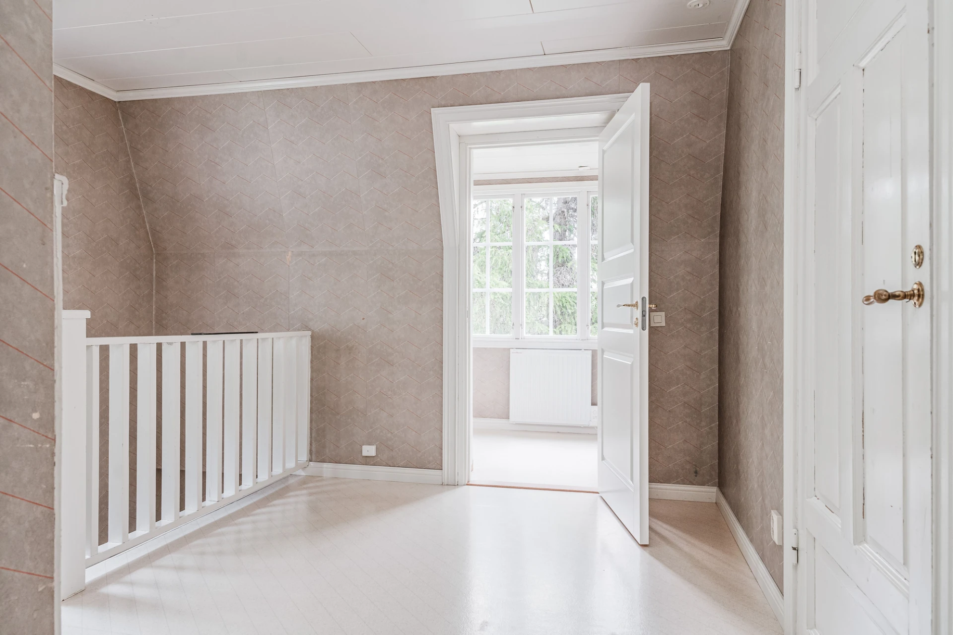 Hall på övervåning