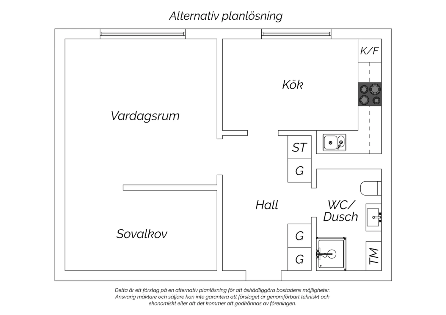 Alternativ planlösning