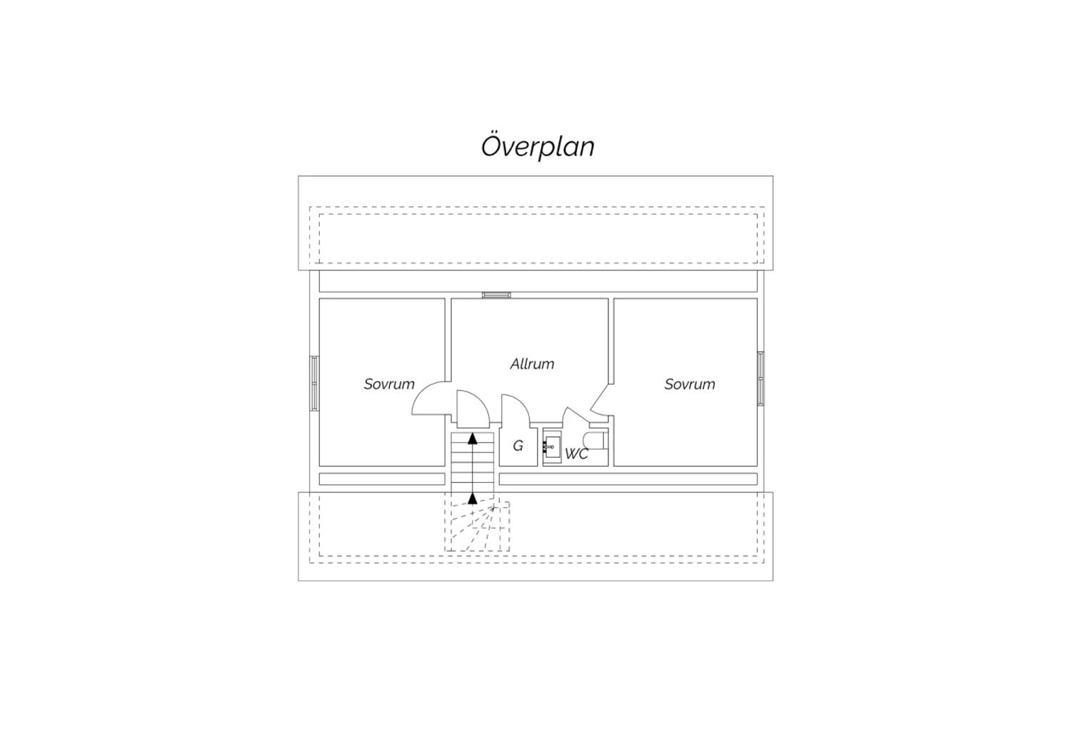 Planlösning Övre plan