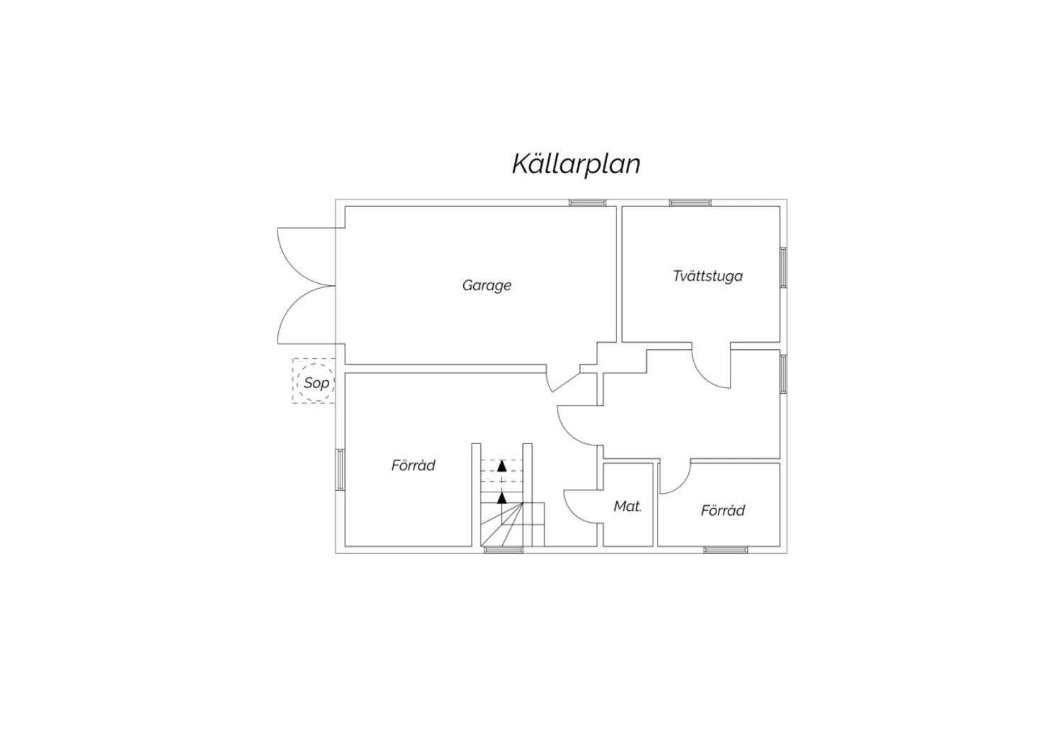 Planlösning källarplan