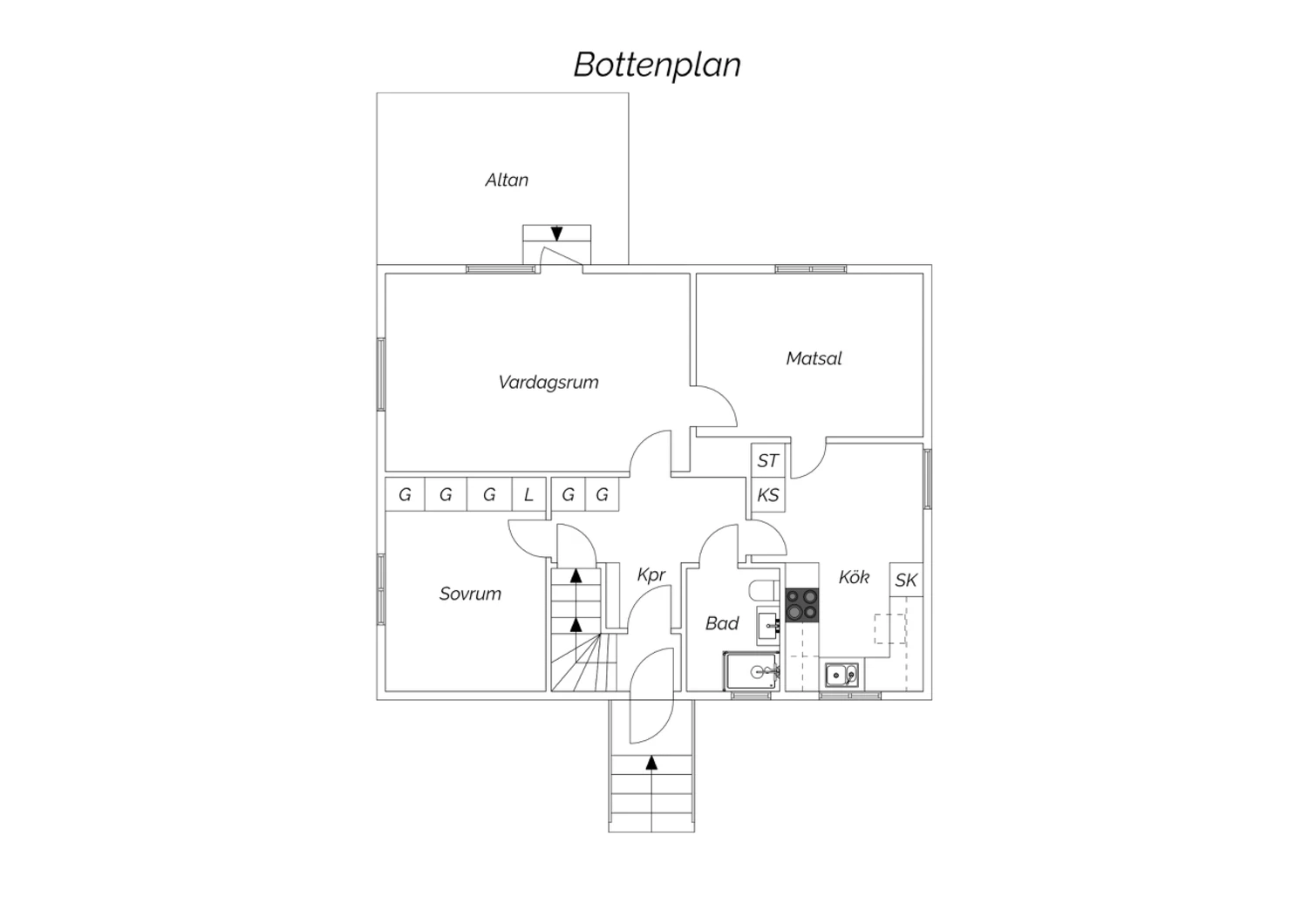 Planlösning entréplan