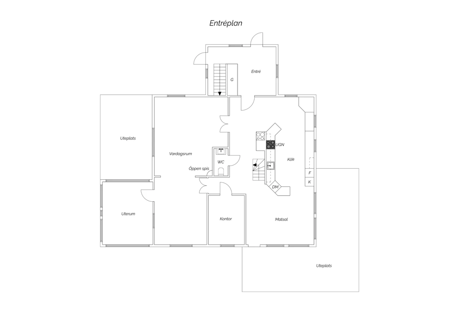 Villan - entréplan