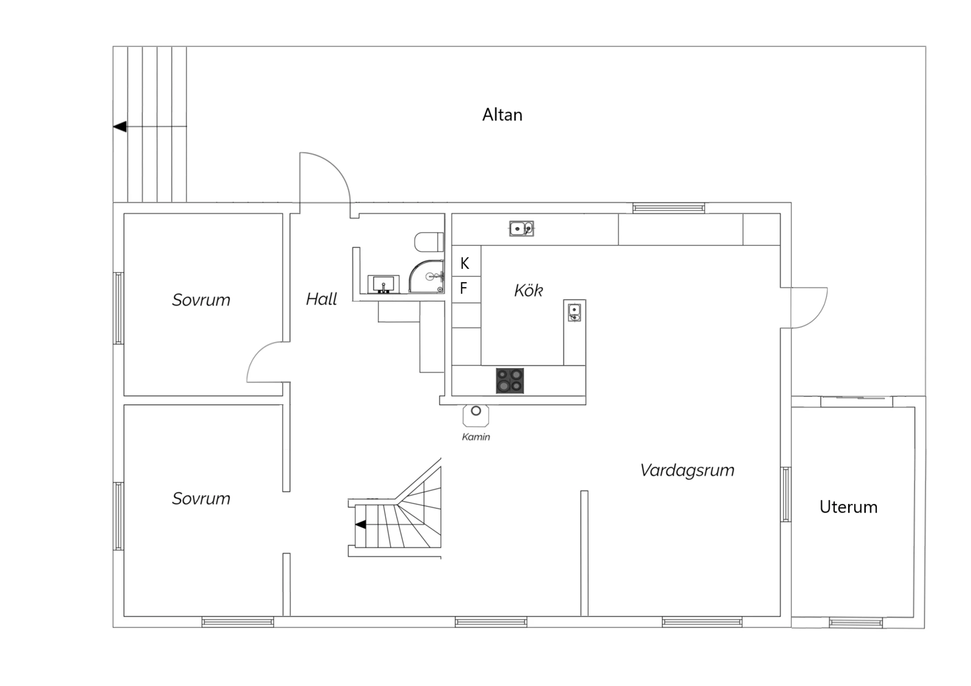 Entréplan (ej skalenlig)