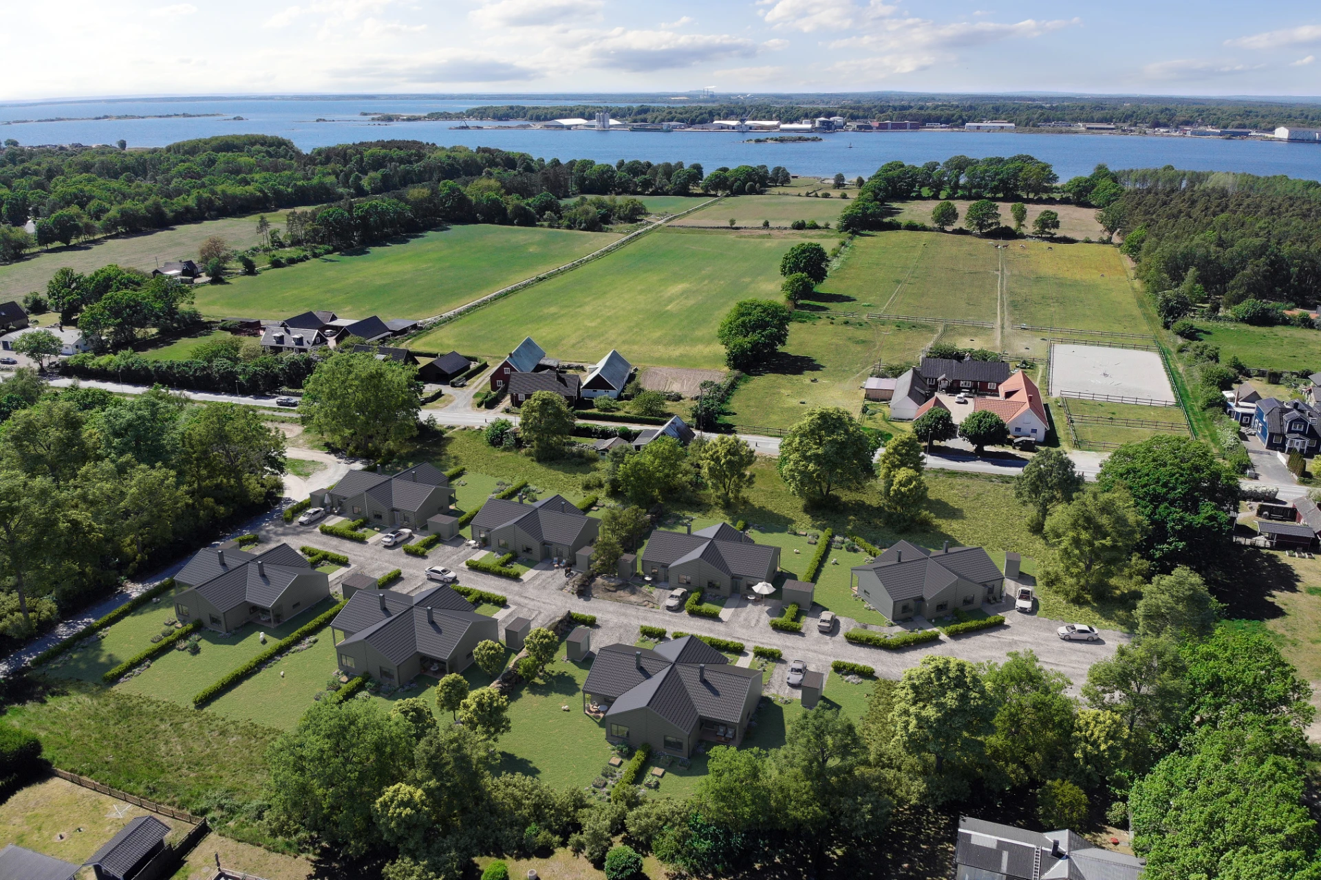 Översikt planerad bebyggelse av Siretorp Park
