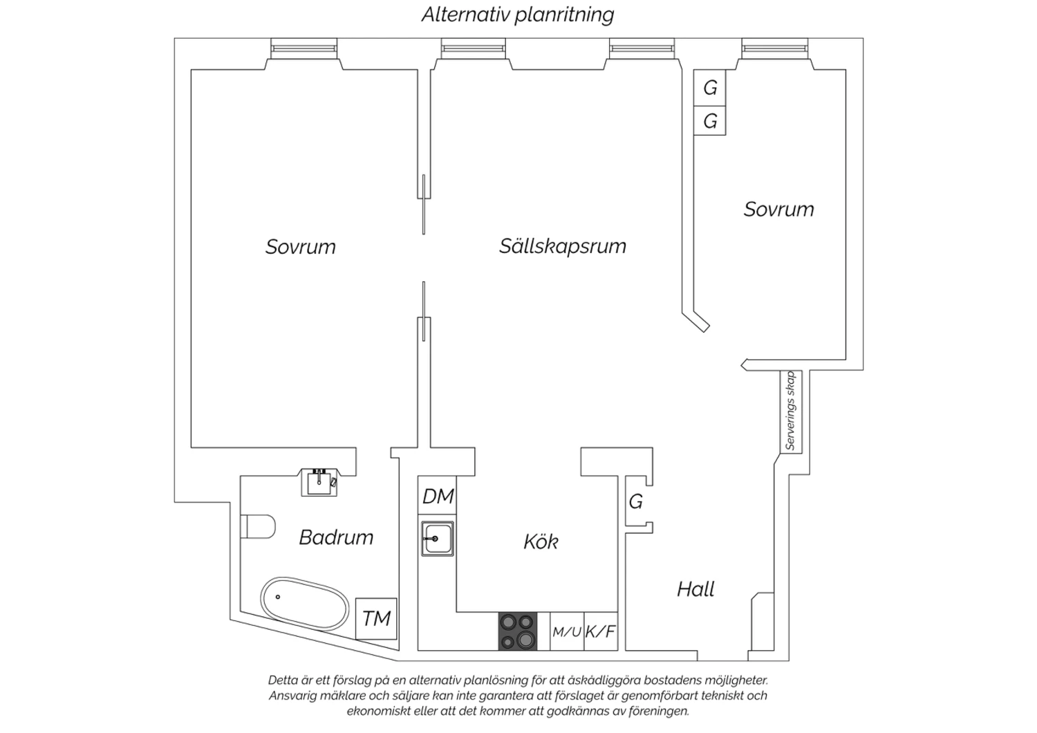 Alternativ planlösning