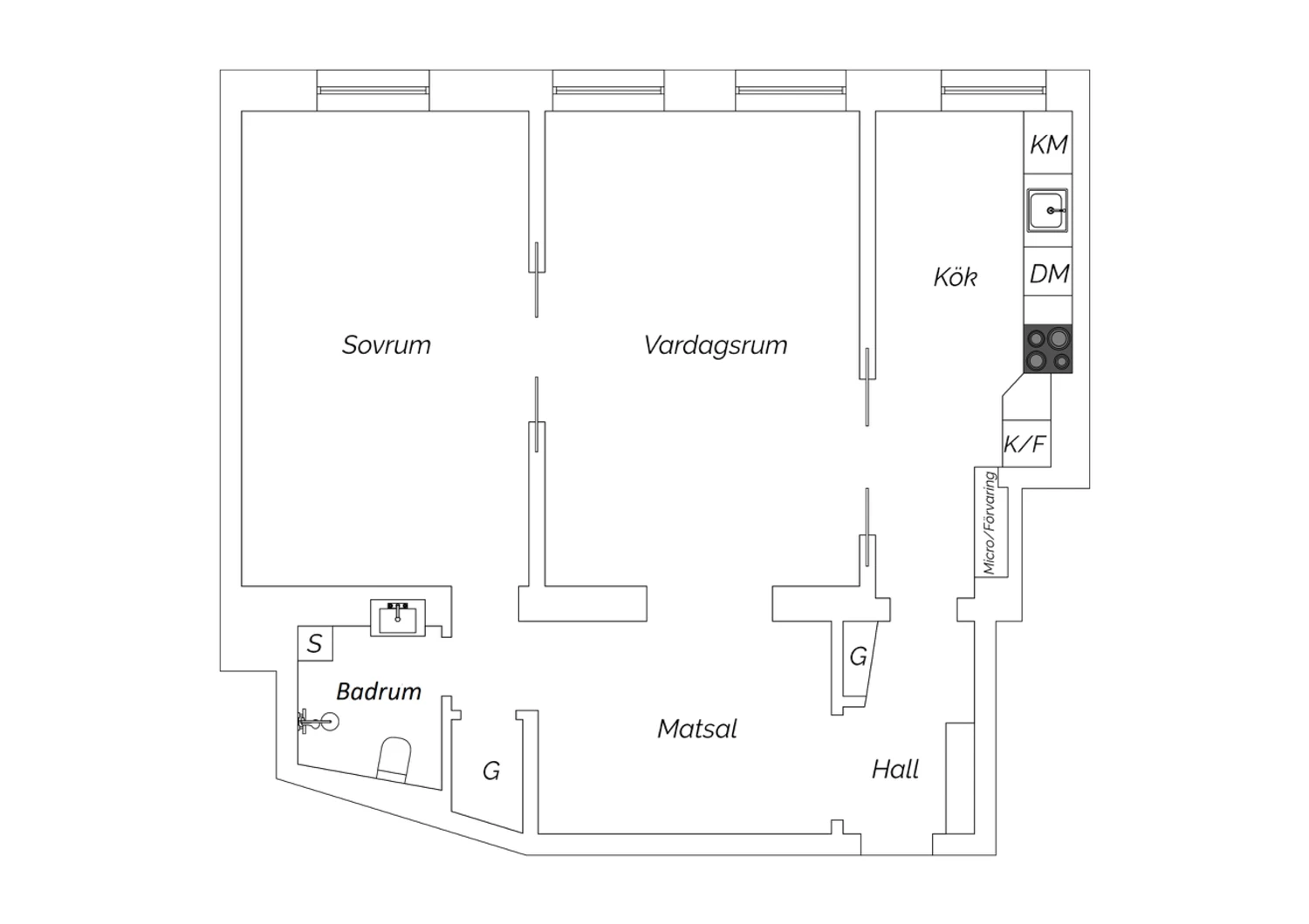 Nuvarande planlösning