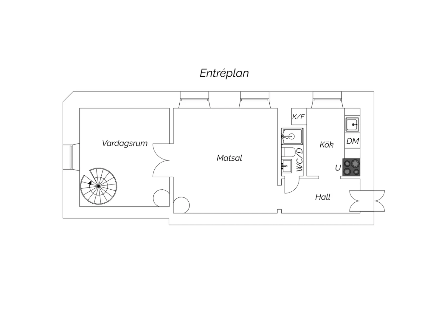 Planritning- Entréplan