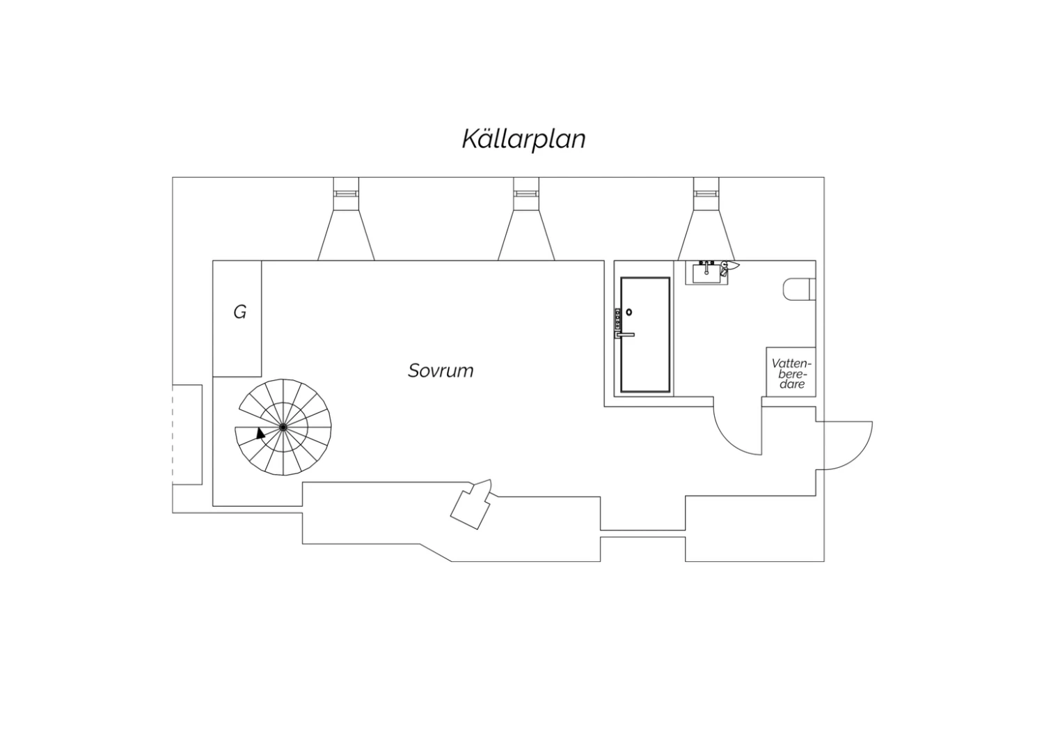 Planritning- Källarplan