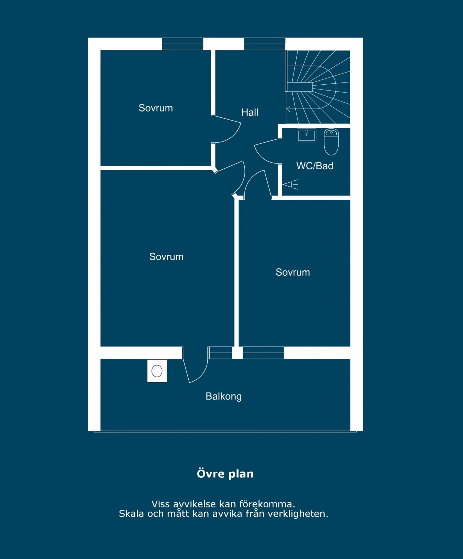 Planritning övre plan