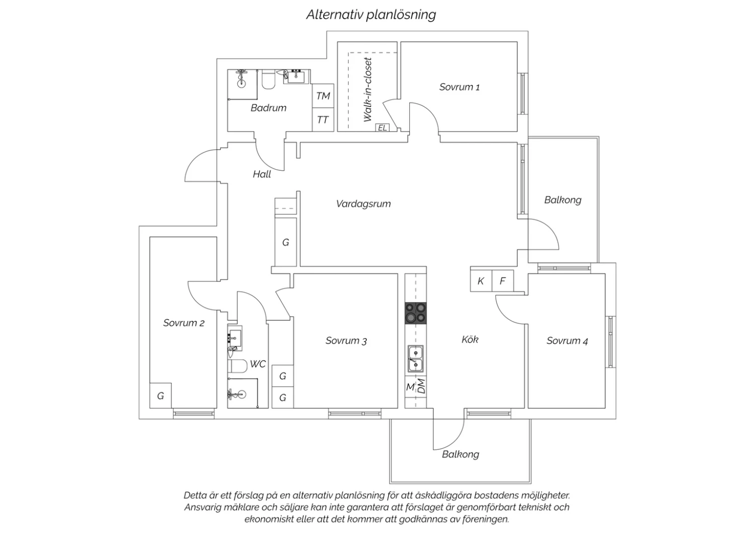 Alternativ planritning